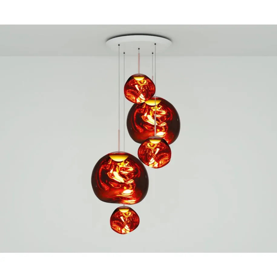 Chandelier - Melt LED - Large Round - Copper