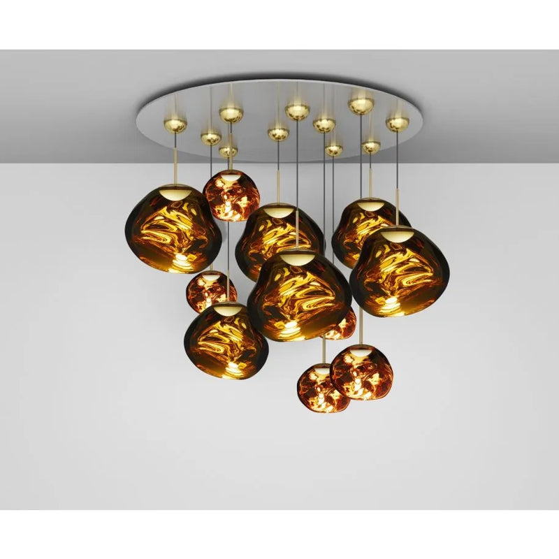 Chandelier - Melt LED - Mega Pendant System - Gold