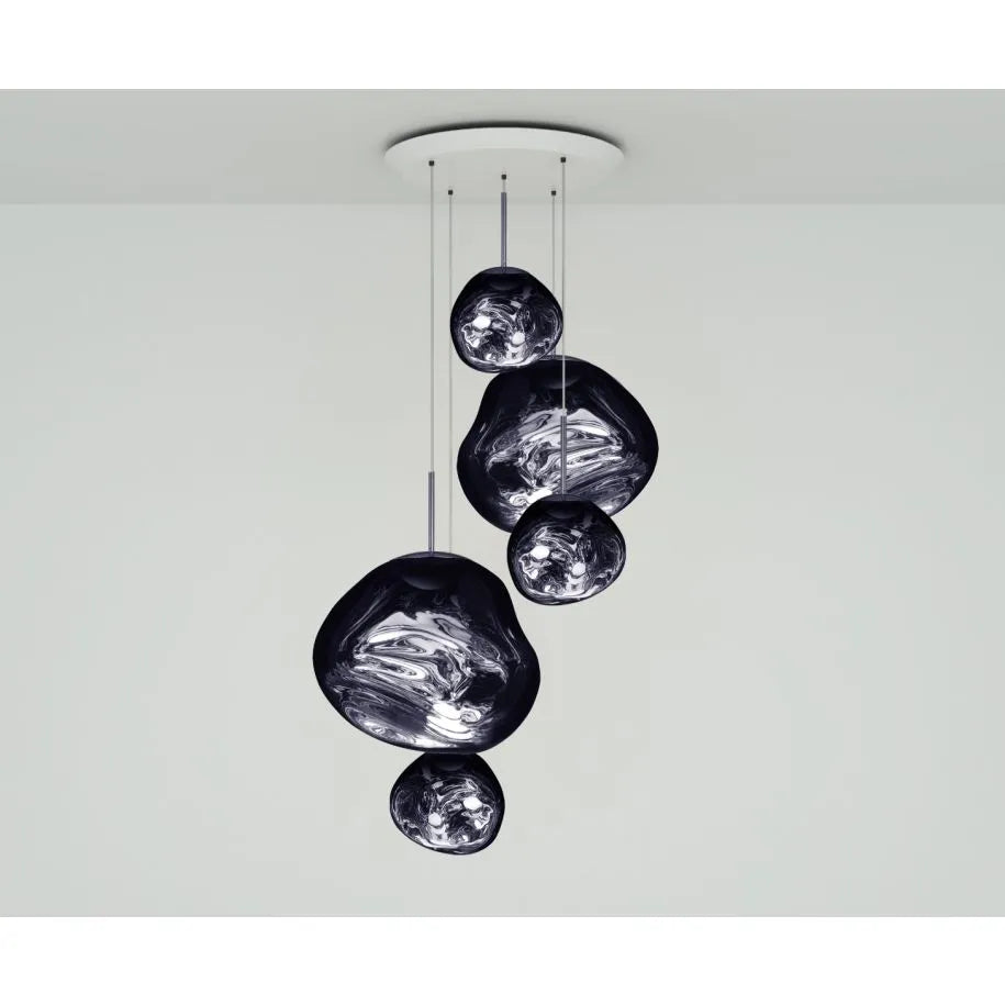 Chandelier - Melt LED - Large Round - Opal