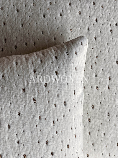 Decorative Cushion - Meteor - Milky White Stracciatella