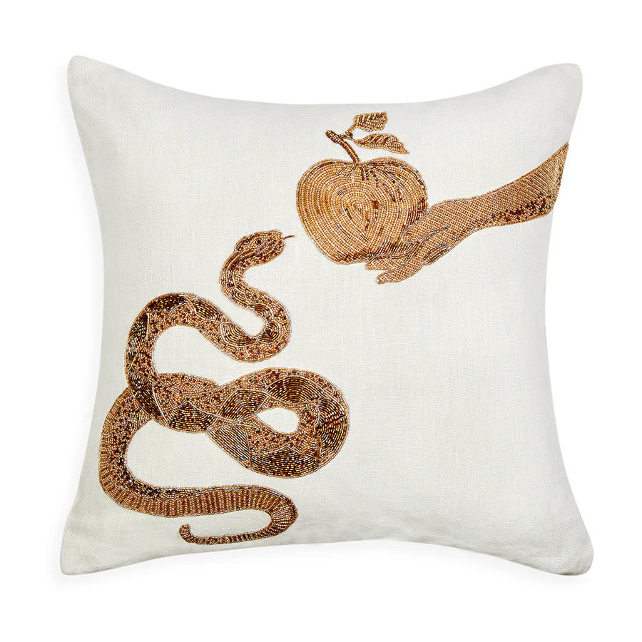 Muse Snake & Apple Cushion