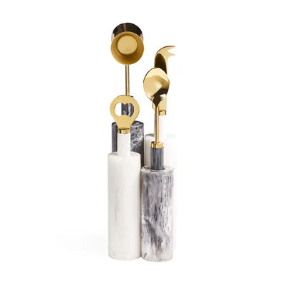 Como Black &amp; White Barware Set