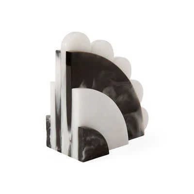 Como Black & White Bookends