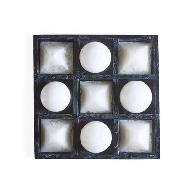 Como Black & White Tic-Tac-Toe Set