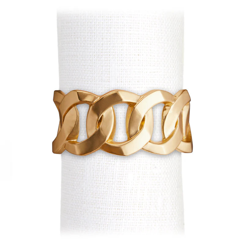 Cuban Link Napkin Rings (Set of 4)