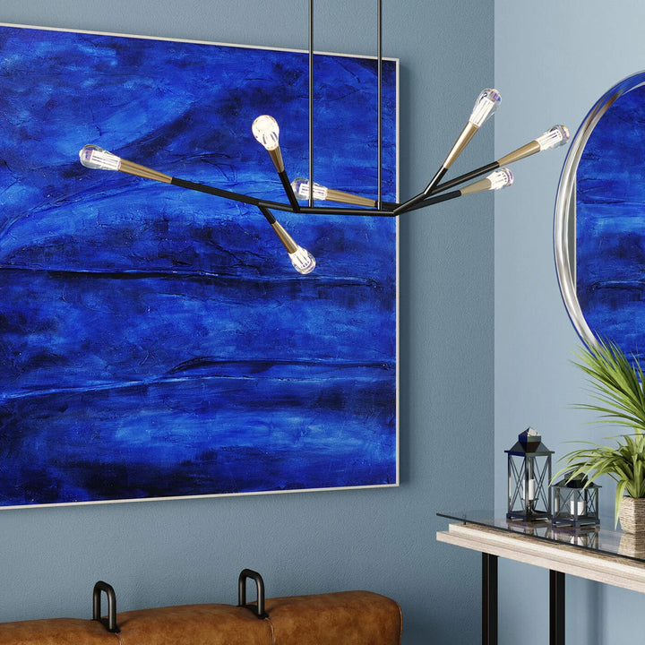 Painting - Acrylic - Abstract - Deep blue 155X155cm