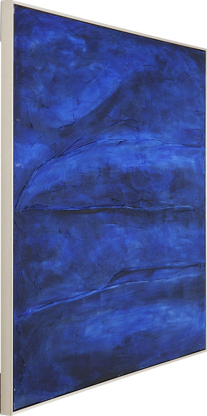 Painting - Acrylic - Abstract - Deep blue 155X155cm