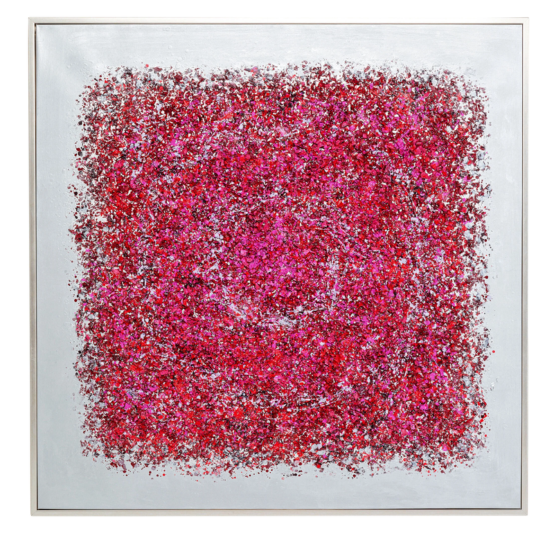 Framed - Picture - Flowers Explosion - 120x120cm