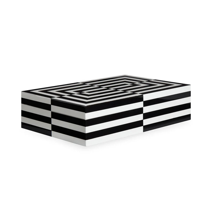 Large Op Art Lacquer Box