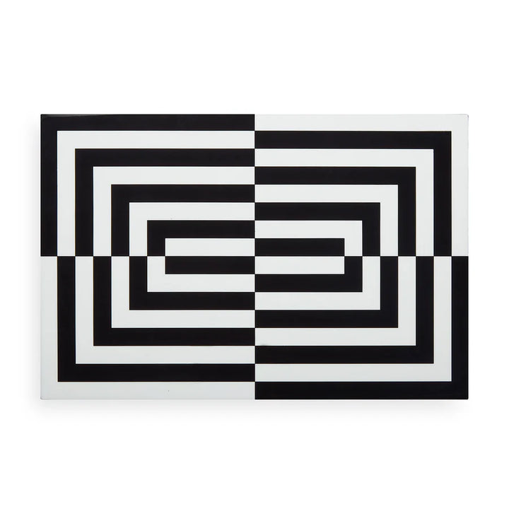 Large Op Art Lacquer Box