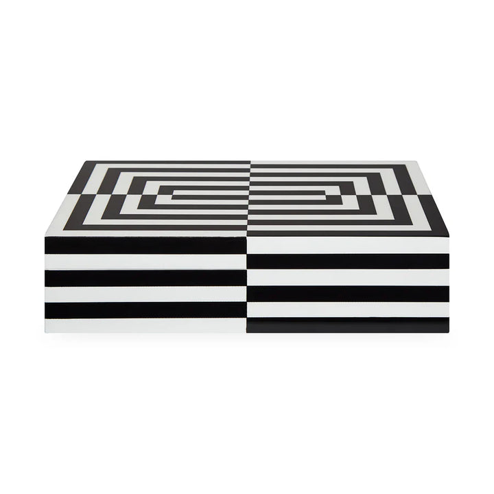 Large Op Art Lacquer Box