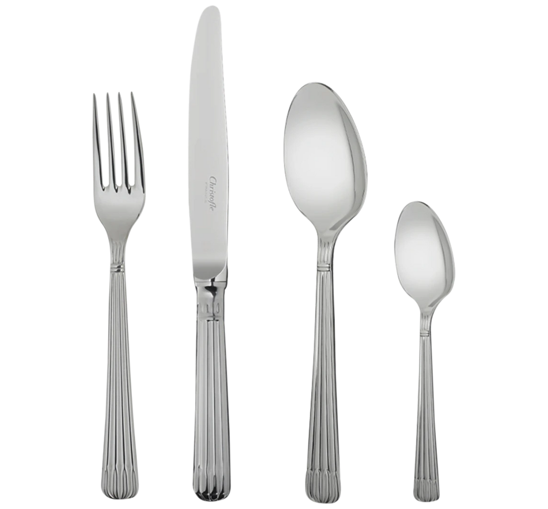 Osiris - 24-Piece Flatware Set with Free Storage Box - Stainless Steel