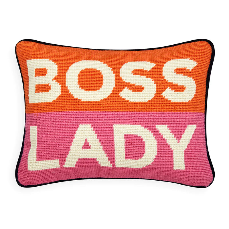 Boss Lady Needlepoint Cushion