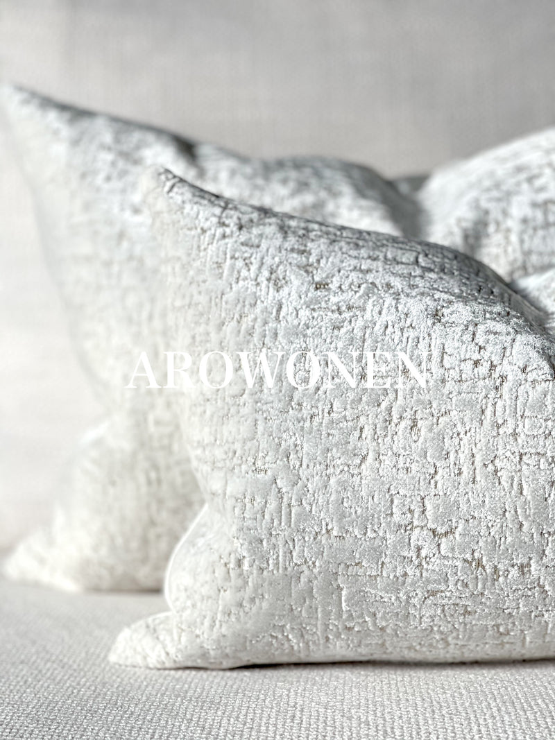 Decorative Cushion - Zephyr - White Frost