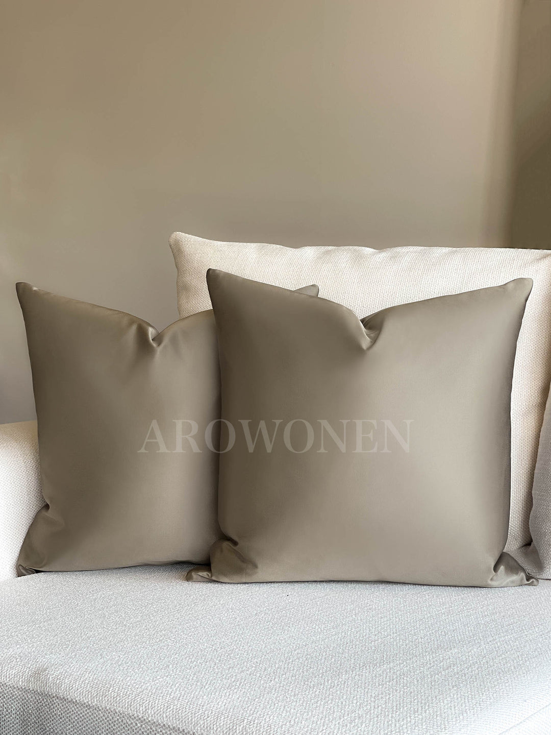 Decorative Cushion - Luciana - Gunmetal Taupe