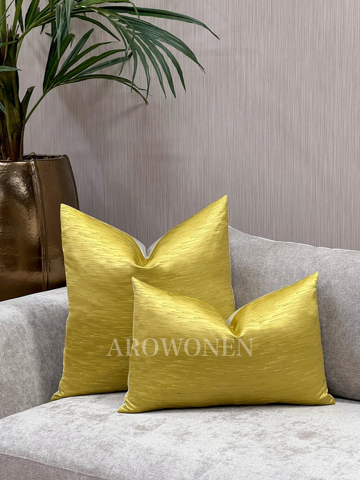 Decorative Cushion - Cosmic Dust - Ochre Yellow