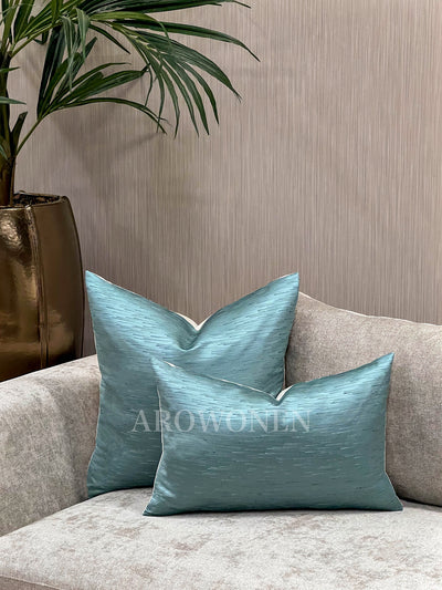Decorative Cushion - Cosmic Dust - Cyan Blue