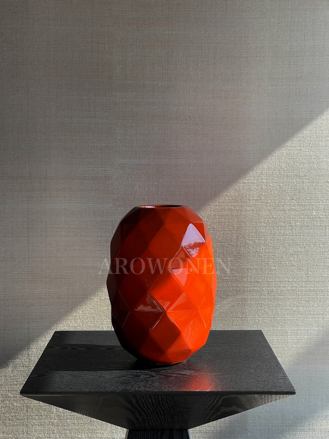 Vase - Cut Medio - Glossy Orange