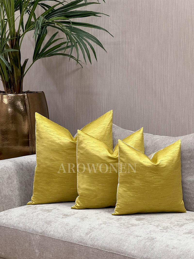 Decorative Cushion - Cosmic Dust - Ochre Yellow