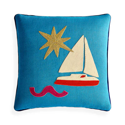 Playa Sailboat Cushion