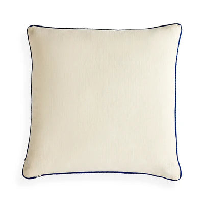 Pompidou Cobalt Border Cushion