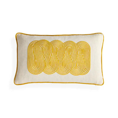Pompidou Yellow Path Cushion