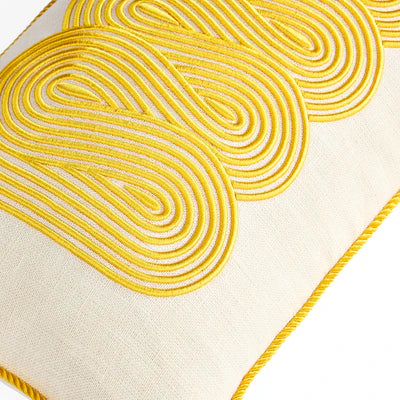 Pompidou Yellow Path Cushion