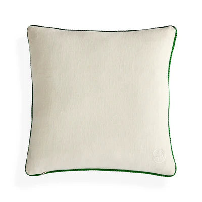 Pompidou Green Quatrefoil Cushion