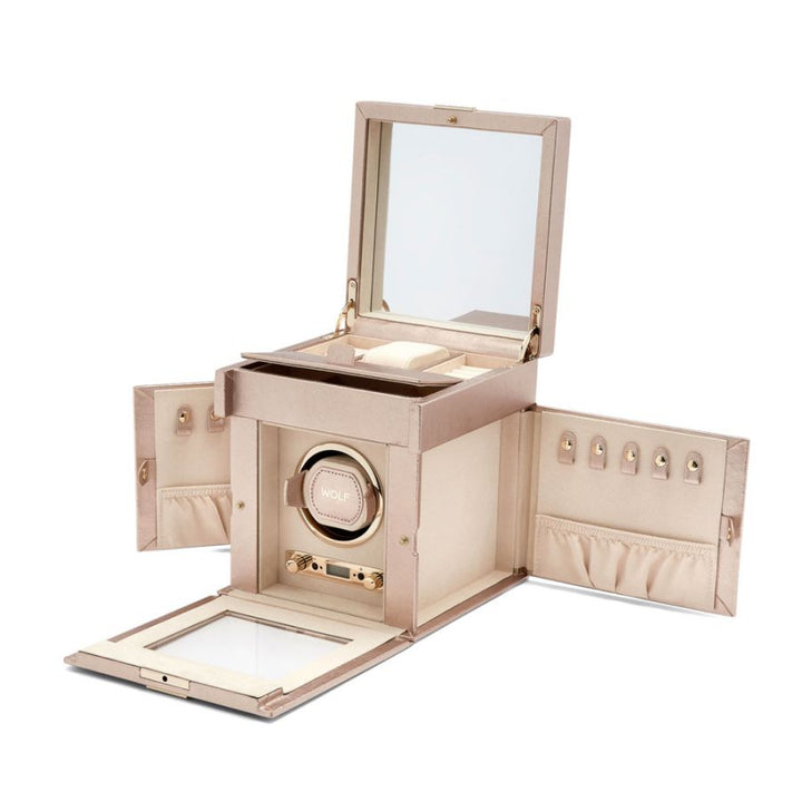 Watch Winder - Palermo Single - Rose Gold - With Jewellery Storage