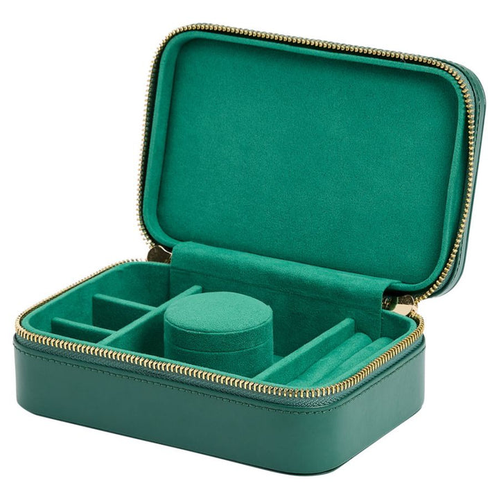 Travel Zip Case - Sophia - Forest Green