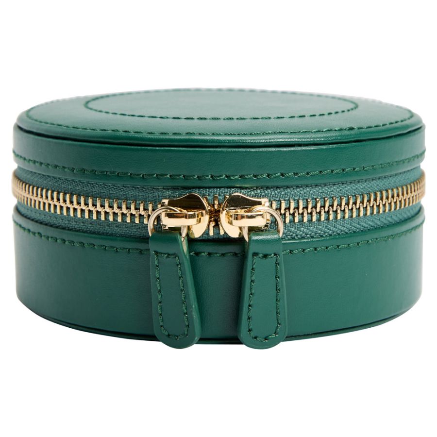 Round Zip Case - Sophia - Forest Green