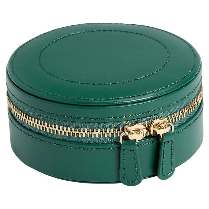 Round Zip Case - Sophia - Forest Green