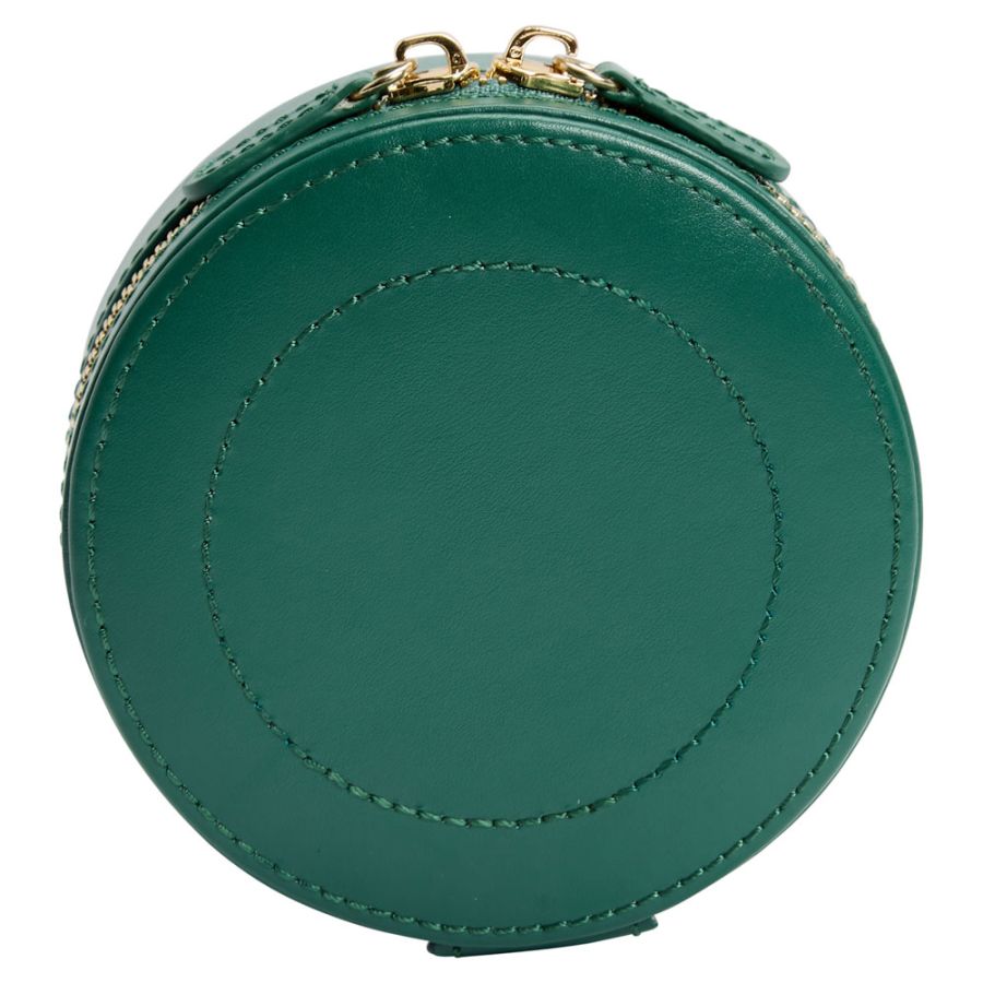 Round Zip Case - Sophia - Forest Green