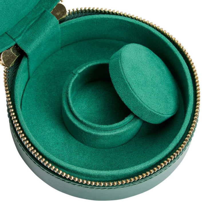 Round Zip Case - Sophia - Forest Green