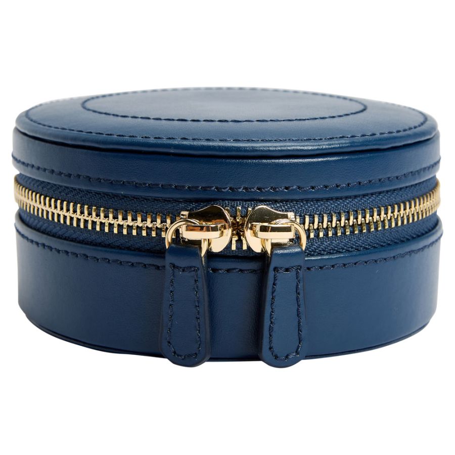 Round Zip Case - Sophia - Indigo