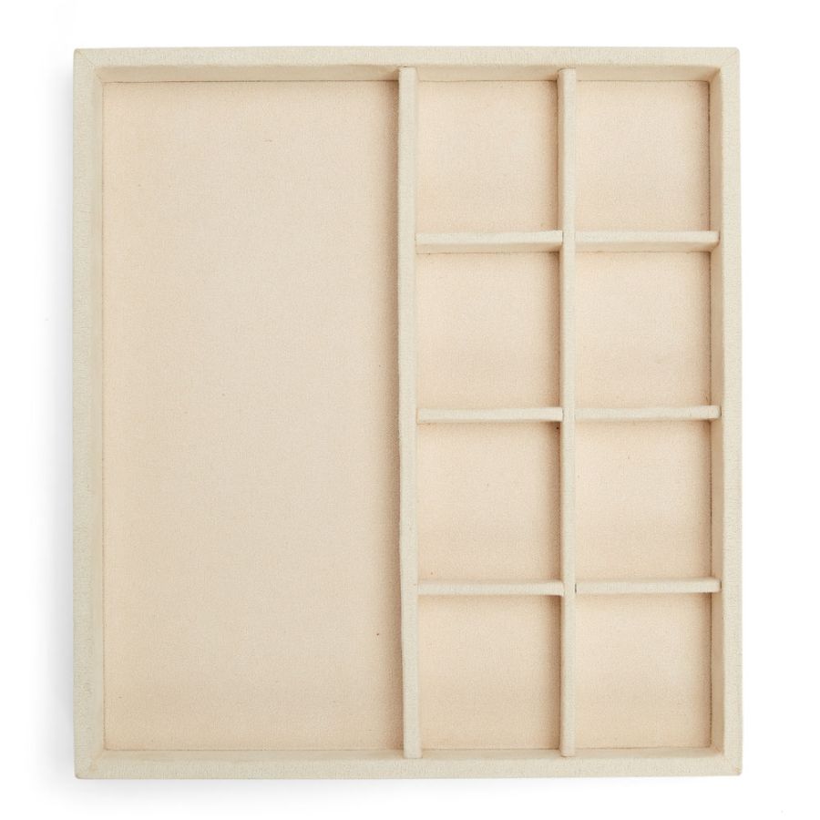 Half Insert Tray - Vault Earring Multi Compartment - Beige