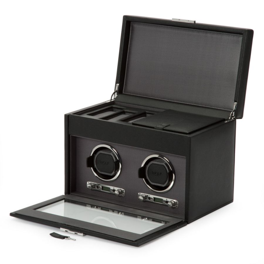 Watch Winder - Viceroy Double - Black - With Storage