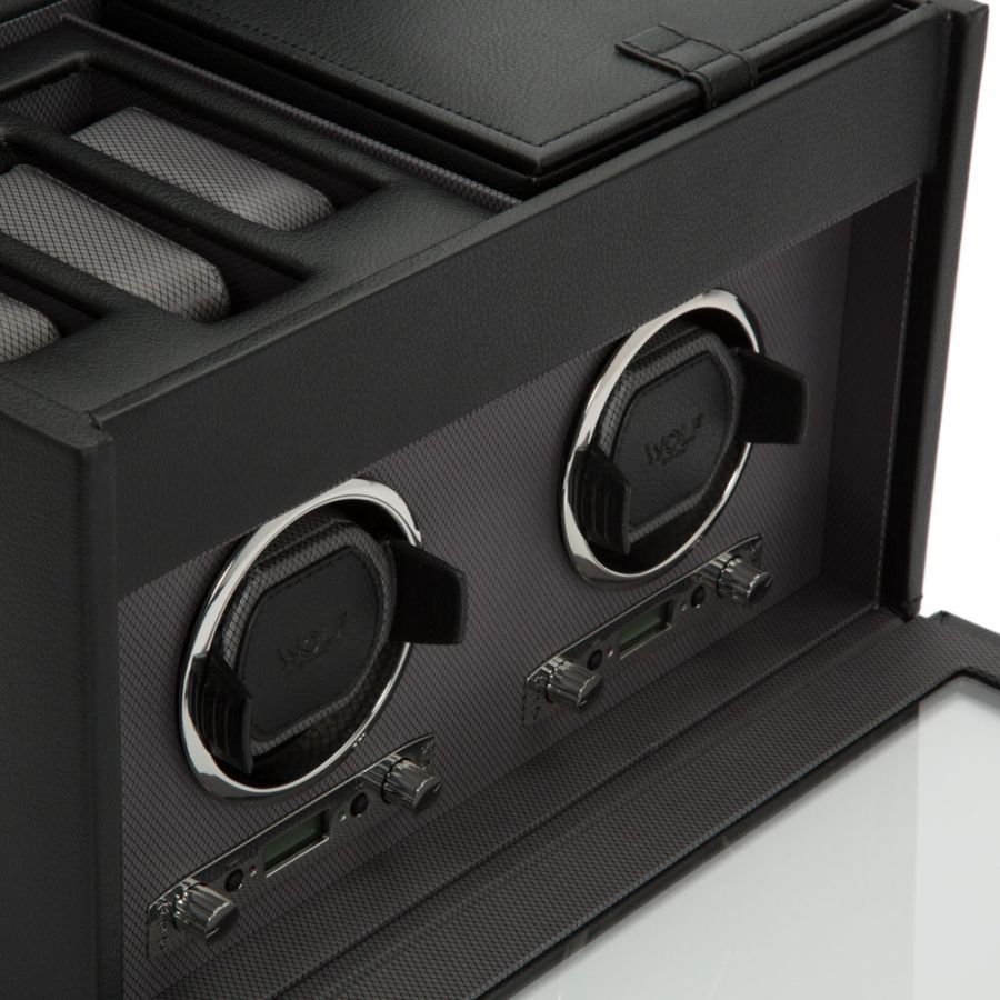 Watch Winder - Viceroy Double - Black - With Storage