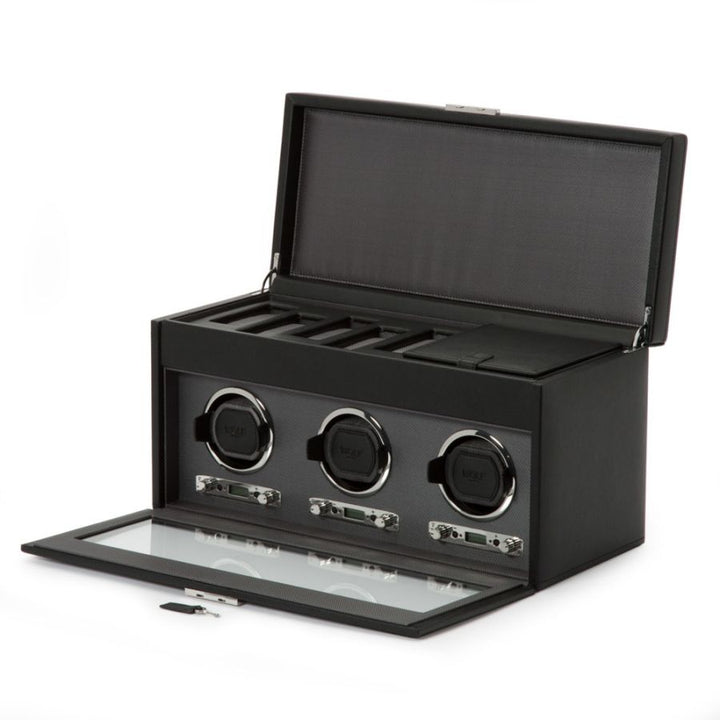 Watch Winder - Viceroy Triple - Black - With Storage