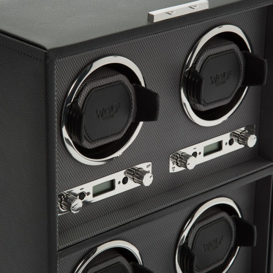 Watch Winder - Viceroy 4 Piece - Black