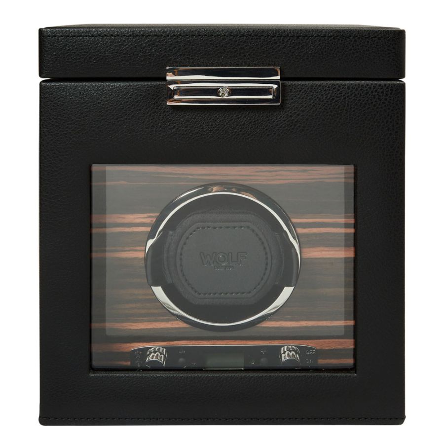 Watch Winder - Roadster Single - Black - With Storage