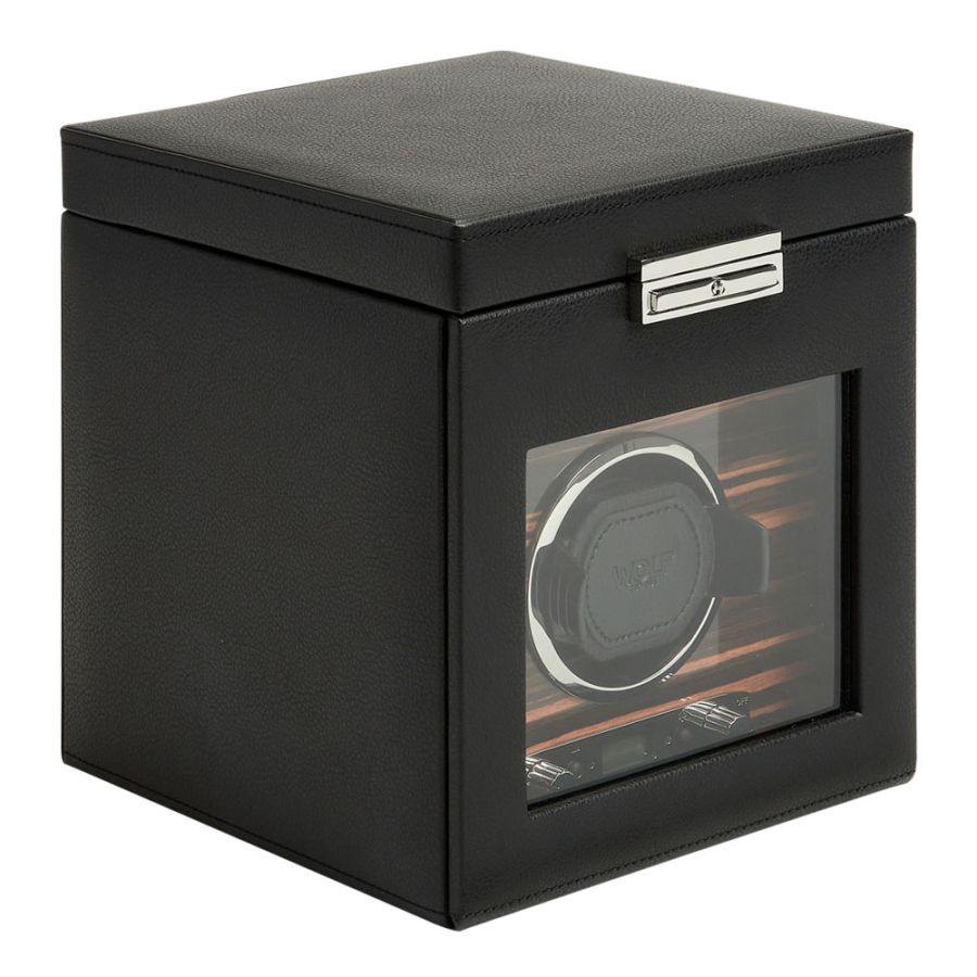 Watch Winder - Roadster Single - Black - With Storage