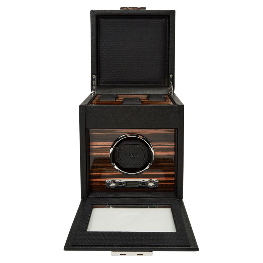 Watch Winder - Roadster Single - Black - With Storage