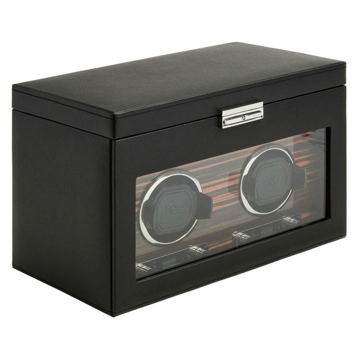 Watch Winder - Roadster Double - Black - With Storage