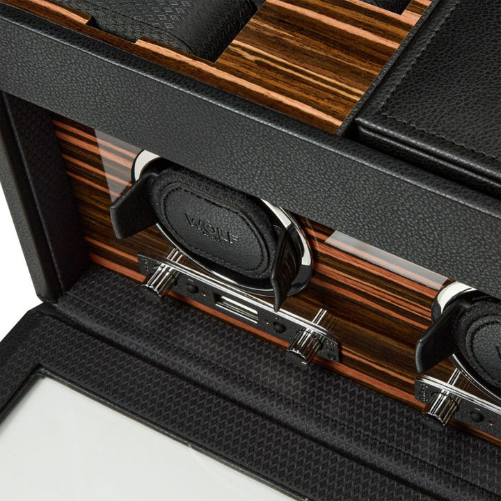 Watch Winder - Roadster Double - Black - With Storage