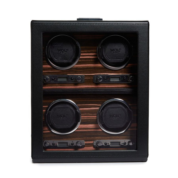 Watch Winder - Roadster 4 Piece - Black