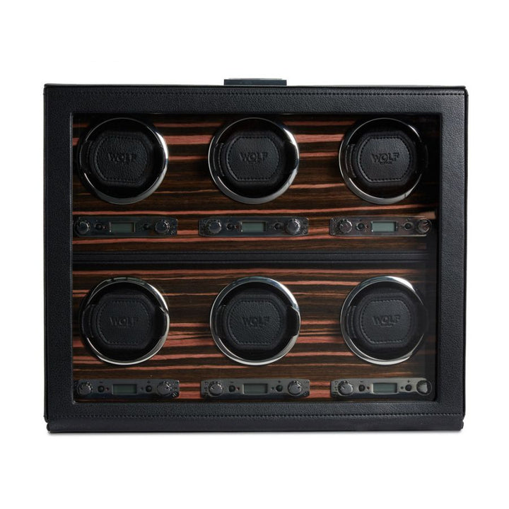 Watch Winder - Roadster 6 Piece - Black