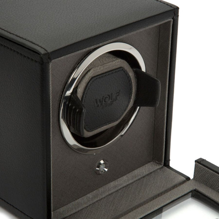 Watch Winder - Cub Single - Black - With Cover