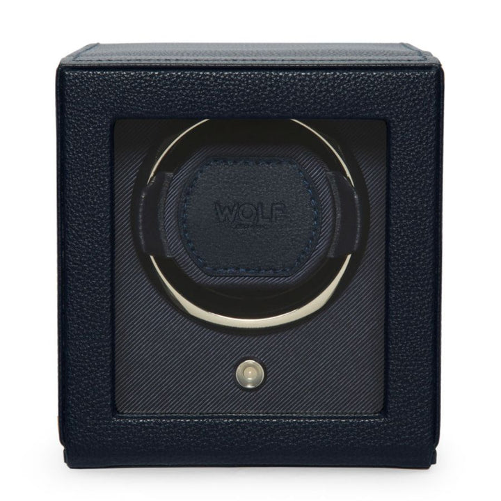 Watch Winder - Cub Single - Navy - With Cover