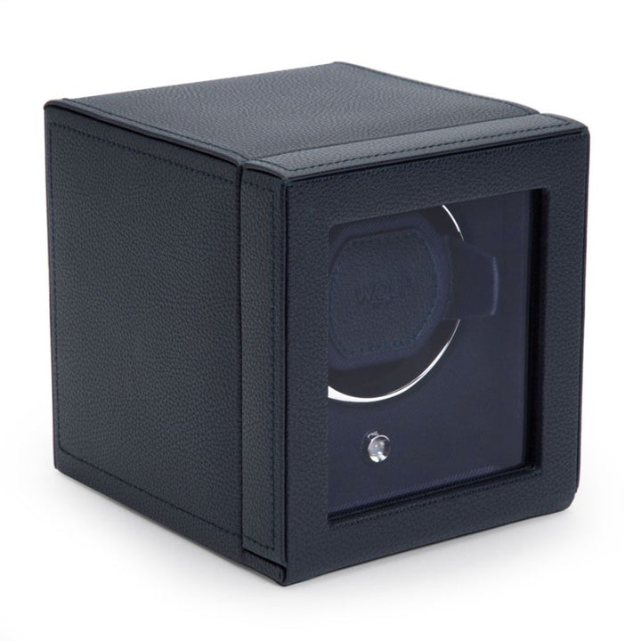 Watch Winder - Cub Single - Navy - With Cover